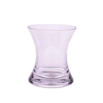 Glasvas i timglasform LIZET, klar, 17,5cm, Ø15,2cm