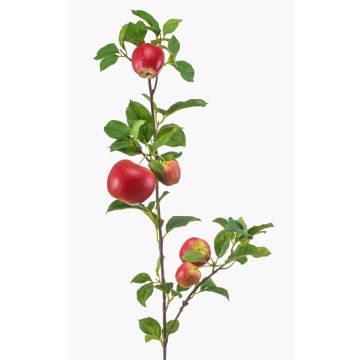 Dekorativ äppelgren ZANINA med frukter, röd-gul, 95cm