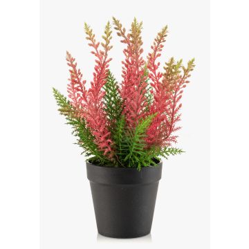 Konstgjord ljung ELSAWO i dekorativ kruka, crossdoor, rosa, 30cm