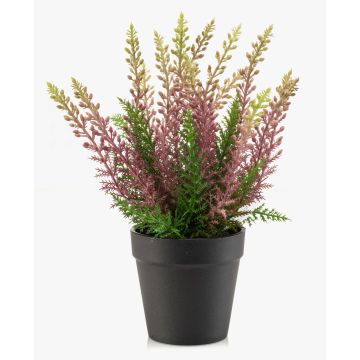 Konstgjord ljung ELSAWO i dekorativ kruka, crossdoor, lila, 30cm