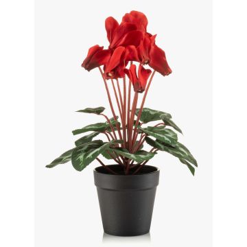 Konstgjord cyclamen VERIANA i dekorativ kruka, röd, 30cm Konstgjord cyclamen VERIANA i dekorativ kruka, röd, 30cm