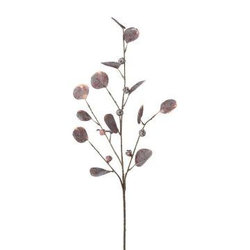 Konstgjord eukalyptusgren TRAVON med frukter, aubergine, 75cm Konstgjord eukalyptusgren TRAVON med frukter, aubergine, 75cm