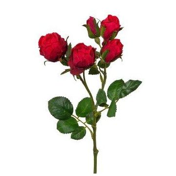 Konstgjord blomstergren, ros SKURN, röd, 40cm, Ø2-4,5cm Konstgjord blomstergren, ros SKURN, röd, 40cm, Ø2-4,5cm