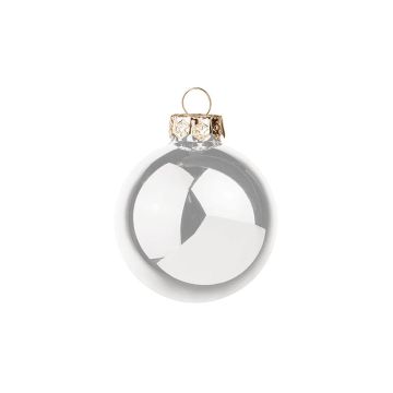 Julgranskula CLARIBELLE, glänsande, 15 st, silver, Ø8cm Julgranskula CLARIBELLE, glänsande, 15 st, silver, Ø8cm