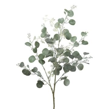 Konstgjord eukalyptusgren VROSTI med blommor, grågrön, 85cm Konstgjord eukalyptusgren VROSTI med blommor, grågrön, 85cm