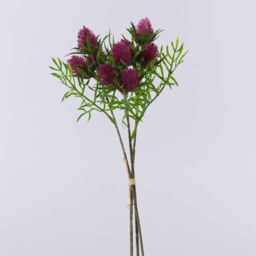Konstgjord blomsterbukett med edeldistel SEKLINA, gammaldagsrosa, antikrosa, 35cm Konstgjord blomsterbukett med edeldistel SEKLINA, gammaldagsrosa, antikrosa, 35cm