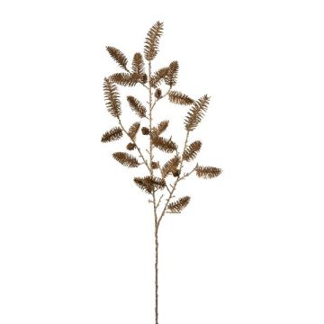 Dekorativ gren av edelgran DRIVEL med kottar, champagnefärgad, 95cm Dekorativ gren av edelgran DRIVEL med kottar, champagnefärgad, 95cm