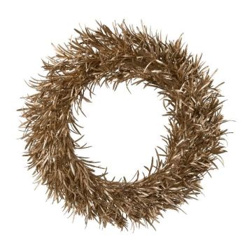 Konstgjord krans av stenbar, QAVLO, guld, Ø45cm Konstgjord krans av stenbar, QAVLO, guld, Ø45cm