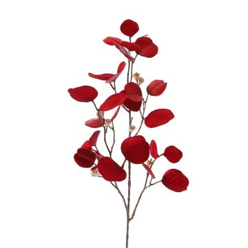 Konstgjord eukalyptusgren INDALA med frukter, röd, 85cm Konstgjord eukalyptusgren INDALA med frukter, röd, 85cm