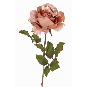 Konstgjord sametros SINDALA, rosé, 60cm, Ø12cm