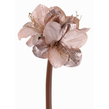 Sammet Amaryllis konstblomma KIRSTY, ljuslila, 70cm, Ø13-15cm