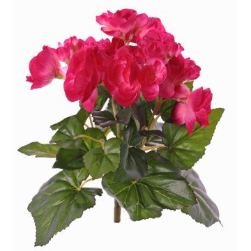 Konstgjord begonia BIRMA på pinne, cerise, 20cm, Ø3-5cm