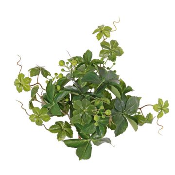 Konstgjord jungfrurebe-buske AMYCUS på stickpinne, frukter, grön, 35cm