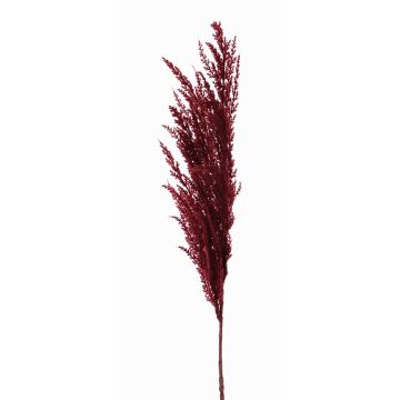 Konstgjord gren med pampasgräsrispa ERATO, vinröd, 100cm Konstgjord gren med pampasgräsrispa ERATO, vinröd, 100cm