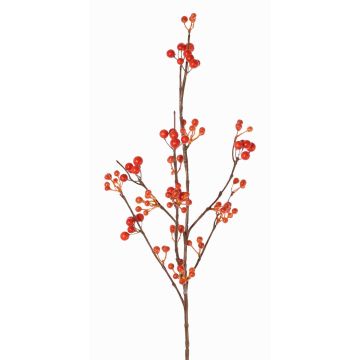 Konstgjord snöbärsgren HARMONIA, bär, orange, 80cm Konstgjord snöbärsgren HARMONIA, bär, orange, 80cm