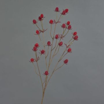 Dekorativ kvist av edelkard LOUKAS, röd, 70cm, Ø1-1,5cm