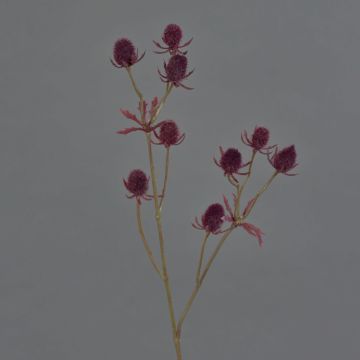 Dekorativ kvist av ädelkard LOUKAS, vinrödt, 45cm, Ø1-1,5cm