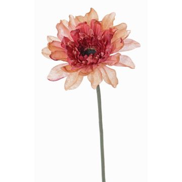 Konstgjord gerbera PAMILLA, laxros-rosa, 65cm, Ø12cm