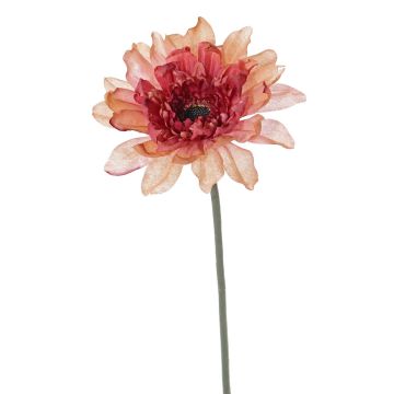 Konstgjord gerbera PAMILLA, laxros-rosa, 65cm, Ø12cm