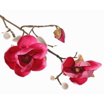Textilblomma magnolia KOSTAS, cerise, 55cm, Ø6-8cm Textilblomma magnolia KOSTAS, cerise, 55cm, Ø6-8cm