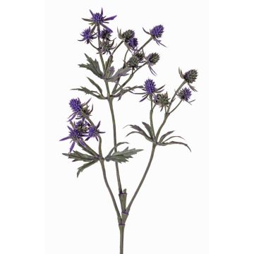Konstgjord blomkvist, ädelkard KALYPSO, mörkvioletta, 65cm, Ø3-4cm