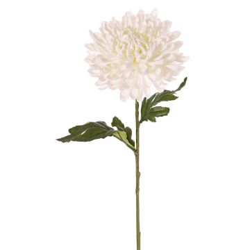 Konstgjord krysantemum DELPHINA, krämfärgad, 65cm, Ø14cm