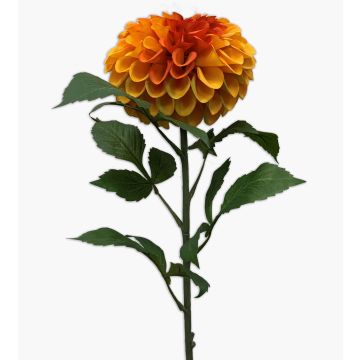 Textilblomma pompondahlia MILEYA, orange, 75cm, Ø12cm Textilblomma pompondahlia MILEYA, orange, 75cm, Ø12cm