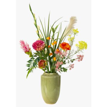 Konstblomsterbukett FEME, cerise-orange, 120cm, Ø60cm Konstblomsterbukett FEME, cerise-orange, 120cm, Ø60cm