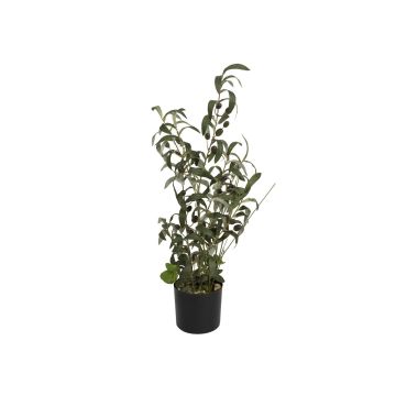 Konstgjord olivbuske LEANDRU med frukter, grön, 70cm Konstgjord olivbuske LEANDRU med frukter, grön, 70cm