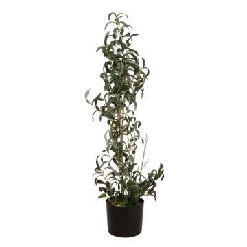 Konstgjord olivbuske LEANDRU med frukter, grön, 105cm Konstgjord olivbuske LEANDRU med frukter, grön, 105cm