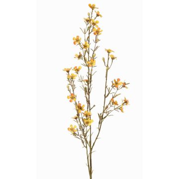 Konstgjord vaxblomma NIANG, gul-orange, 80cm, Ø1,5-2,5cm