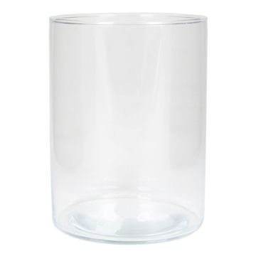 Cylindrisk blomvas SANNY i glas, klar, 20cm, Ø15,1cm
