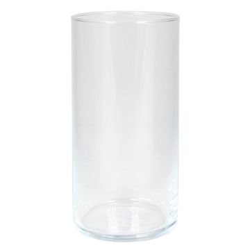 Glasvas, cylindrisk, SANYA OCEAN, klar, 20cm, Ø10,1cm