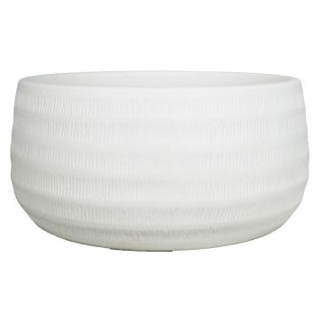 Keramikskål TIAM med räfflor, mattvit, 14cm, Ø29cm
