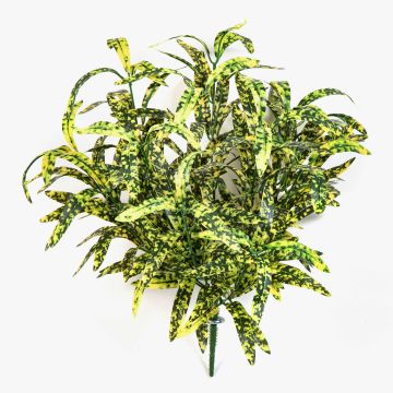 Konstgjord grönlilja ANKAA på stickpinne, grön-gul, 40cm