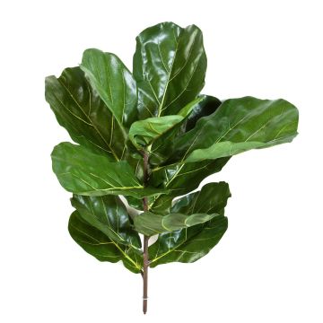 Konstgjord Ficus Lyrata ATIKA på stödpinne, grön, 75cm