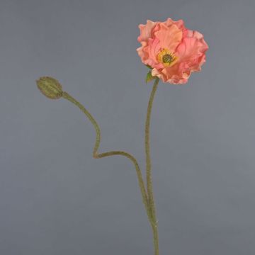 Konstblomma vallmo HASNA, persika, 75cm, Ø11cm Konstblomma vallmo HASNA, persika, 75cm, Ø11cm