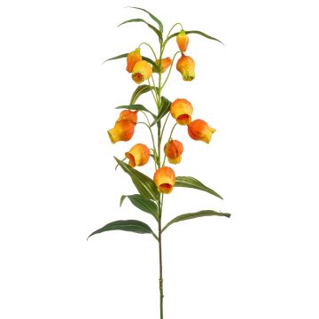 Stor konstgjord blomma, lyktlilja NIZAR, orange-grön, 100cm, Ø2,5-3,5cm Stor konstgjord blomma, lyktlilja NIZAR, orange-grön, 100cm, Ø2,5-3,5cm