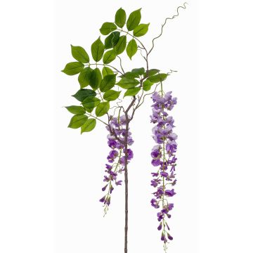 Stor konstblomma, blåregn, gren NISSRINE med blommor, lila, 145cm