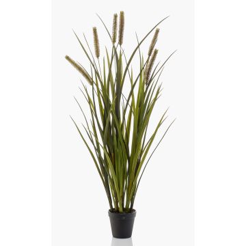 Konstgjort vassgräs ZWENA med ax, grön-gul, 85cm
