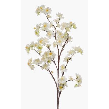 Stor konstgjord blomma, körsbärsblomgren GIMA med blommor, krämgul, 120cm Stor konstgjord blomma, körsbärsblomgren GIMA med blommor, krämgul, 120cm