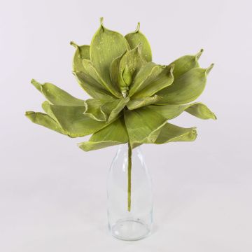 Aloe vera av skumplast LIERA med glitter, olivgrön, 30cm
