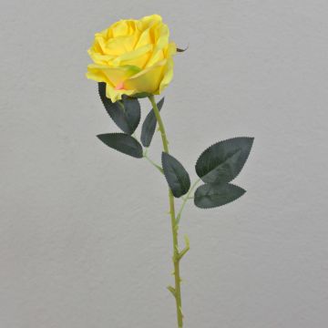 Konstgjord ros ELEAZAR, gul, 65cm, Ø9cm Konstgjord ros ELEAZAR, gul, 65cm, Ø9cm