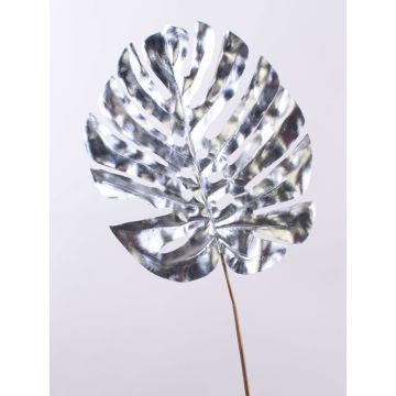 Dekorativt Philodendron Monstera Deliciosa-blad AMETS, silver, 90cm