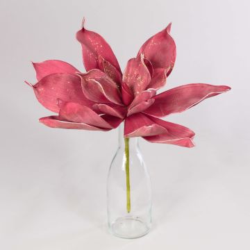 Aloe vera av skumplast LIERA med glitter, purpurröd, 30cm Aloe vera av skumplast LIERA med glitter, purpurröd, 30cm
