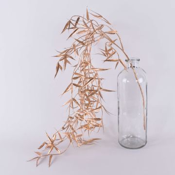 Konstgjord sörjpilgren DIMMI, hängande, glitter, guld, 100cm Konstgjord sörjpilgren DIMMI, hängande, glitter, guld, 100cm