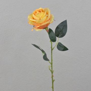 Konstgjord ros ELEAZAR, orange, 65cm, Ø9cm Konstgjord ros ELEAZAR, orange, 65cm, Ø9cm