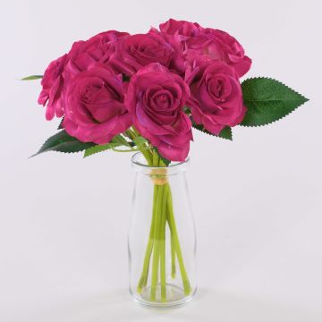 Konstgjord rosbukett GAUTAM, cerise, 25cm, Ø15cm Konstgjord rosbukett GAUTAM, cerise, 25cm, Ø15cm
