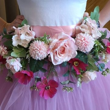 Gör-det-själv - karnevalsdräkt - Pink Flower Fairy