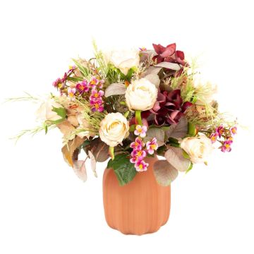 Udos Choice: Höstlig blomsterarrangemang FEALA, aprikos-cerise, 35cm, Ø35cm Udos Choice: Höstlig blomsterarrangemang FEALA, aprikos-cerise, 35cm, Ø35cm